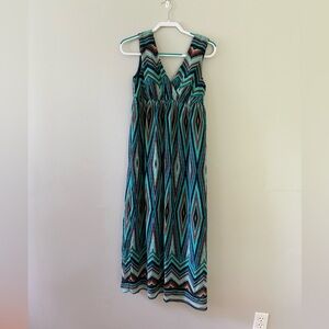 Cynthia Rowley Greens and Blues Summer Dress